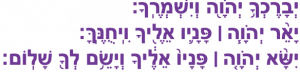 Priestly Blessings in Hebrew